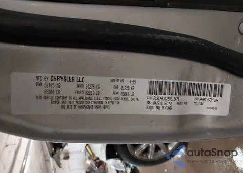 2009 Chrysler 300C Hemi из США, поврежденный, VIN 2C3LA63T79H618478